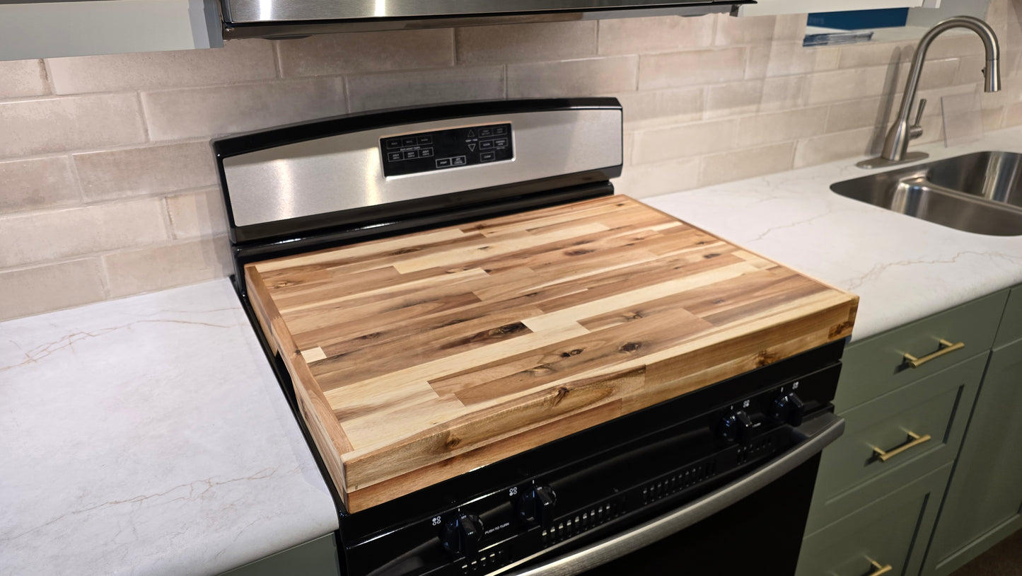 Acacia Cutting Board Stove Cover Custom Sizes Available!!! ***FREE SHIPPING***
