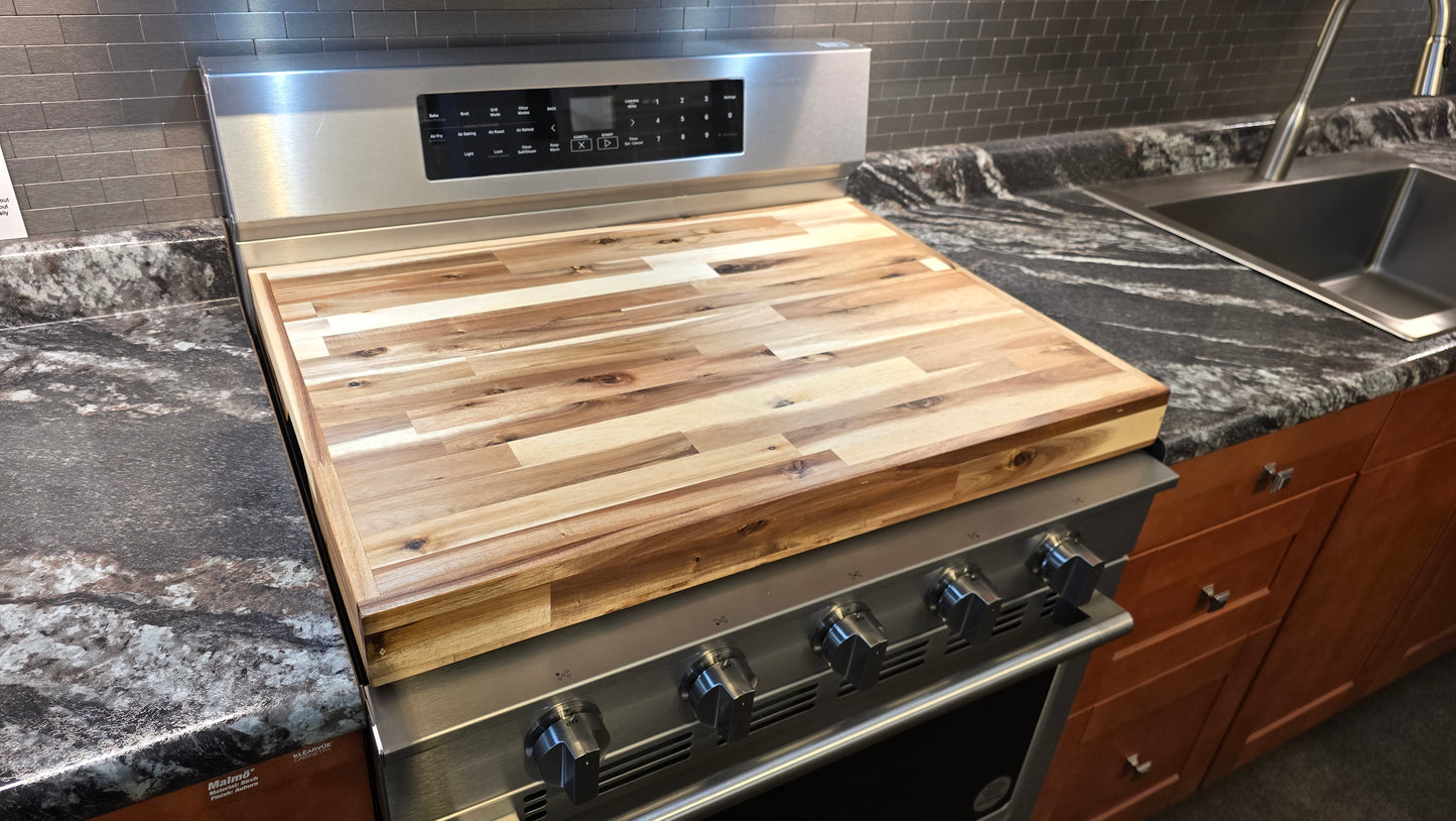 Acacia Cutting Board Stove Cover Custom Sizes Available!!! ***FREE SHIPPING***