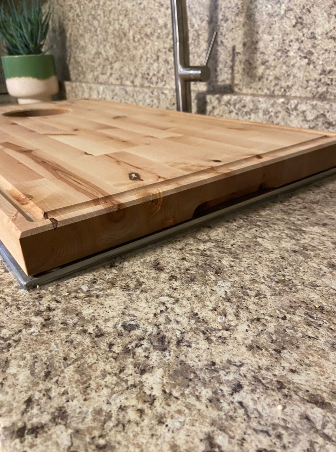 Butcher Block Sink Cover