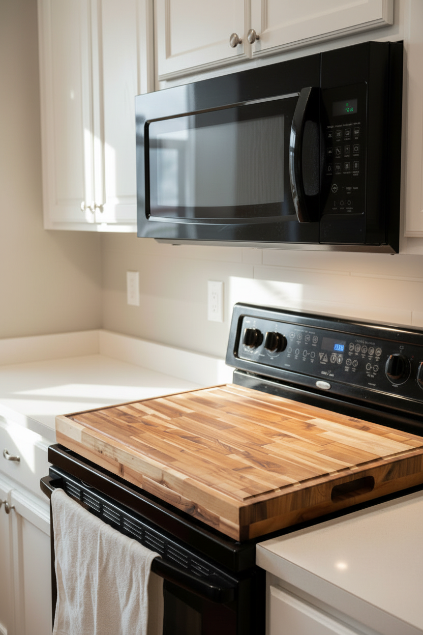 Handmade Hardwood Stove Cover, Noodle Board & Cutting Board | Custom Sizes