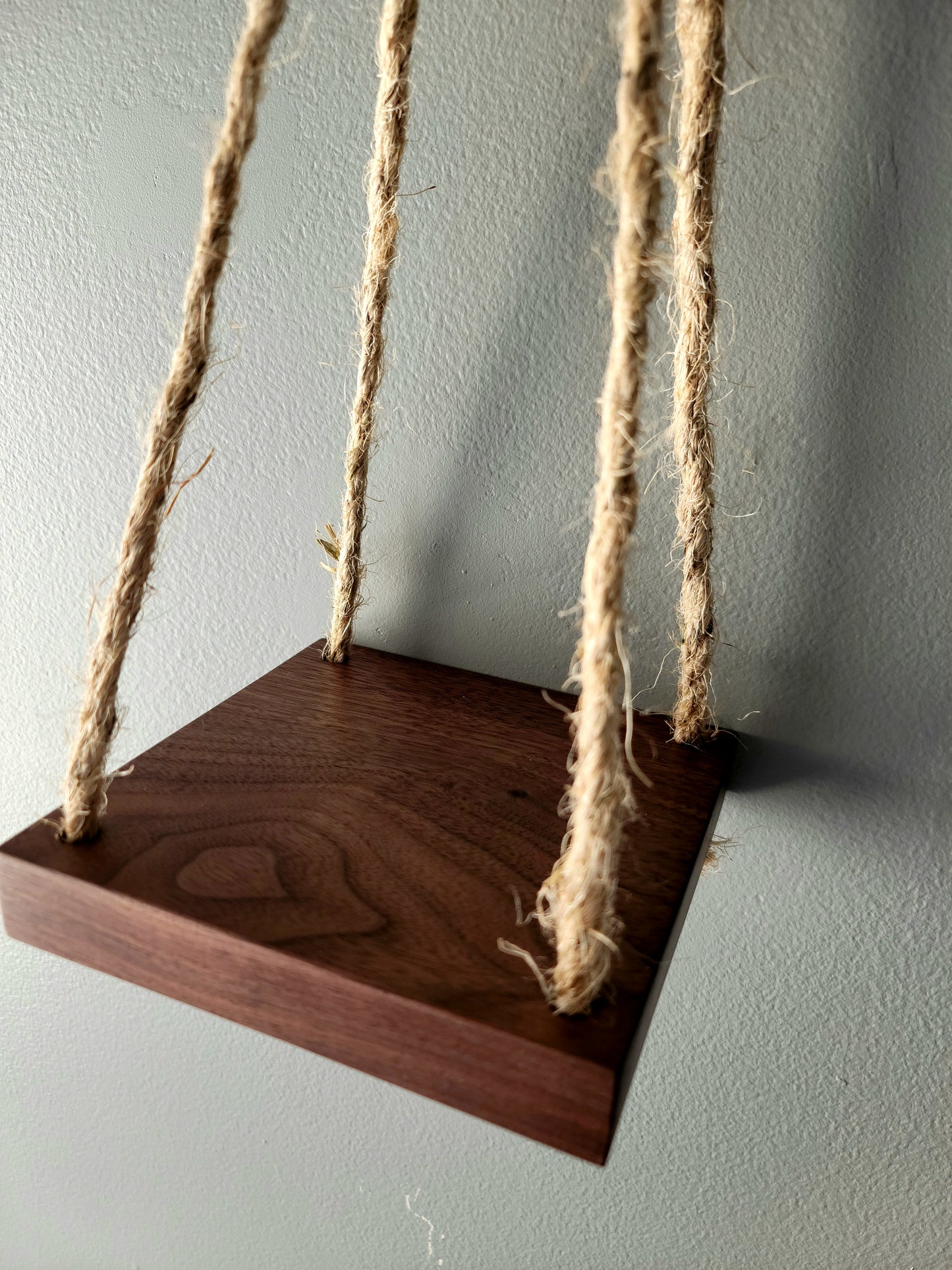 Solid Walnut Hanging Plant Stand