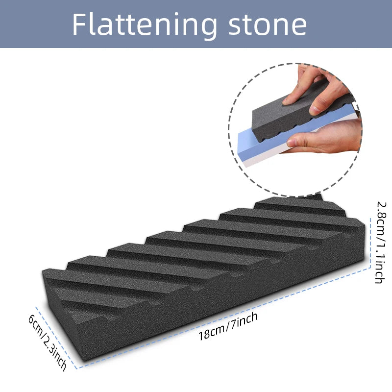 Sharpening Stone Knife Sharpener Professional Whetstone Dual Side Set Grinding Shapner Water Wetstone Kitchen Accessories Tools