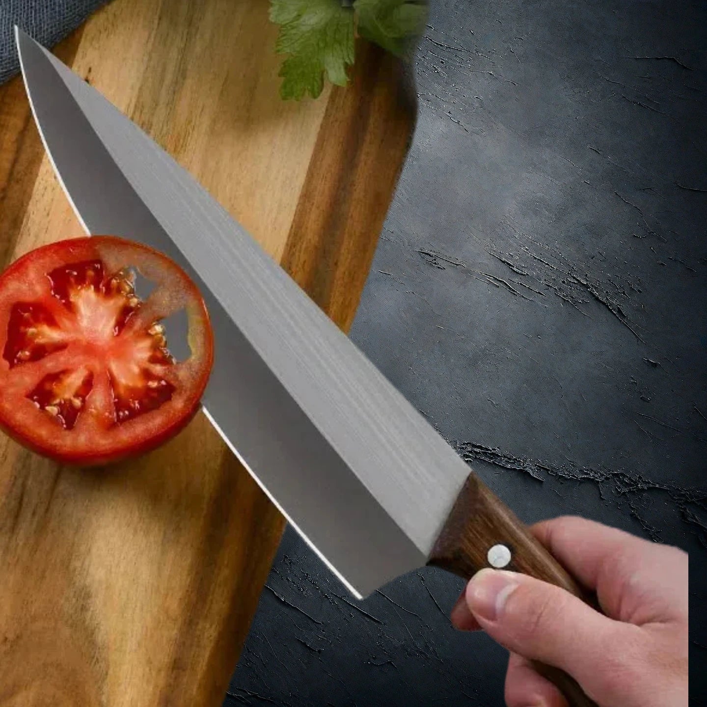 8 Inch Chef Knife Rosewood Handle Stainless Steel Kitchen Knife Butcher Skining Knife Super Fast Sharp Boning Knife