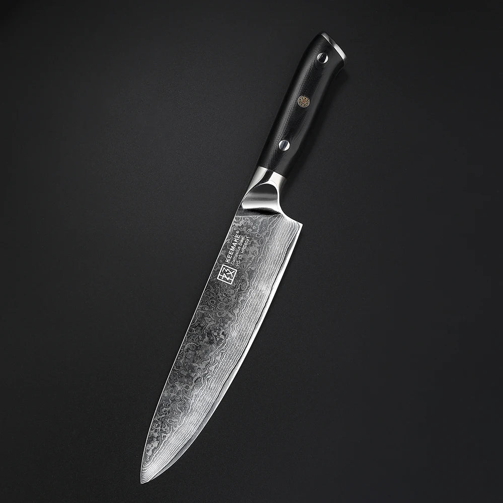 KEEMAKE Kitchen Design Knives Set Utility Japanese Chef's Slicing Knife High Carbon Damascus Steel Vegetable Meat Cutting Knife