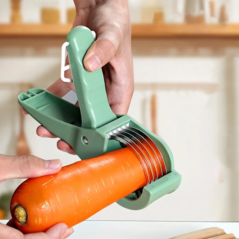 Salads Cutter Chopper Portable Stainless Steel Manual Fruit Slicer Creative Vegetables Slicer Chopping Press Kitchen Accessories