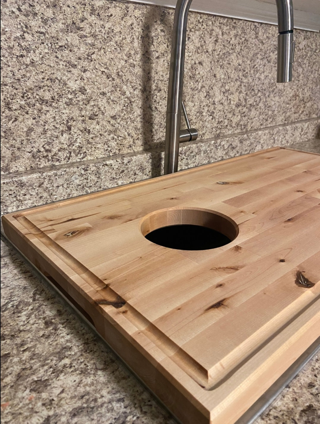 Butcher Block Sink Cover