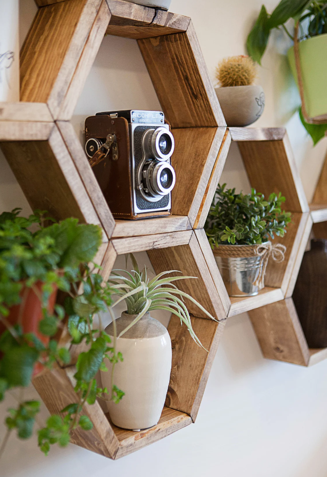 Hexagon Shelves