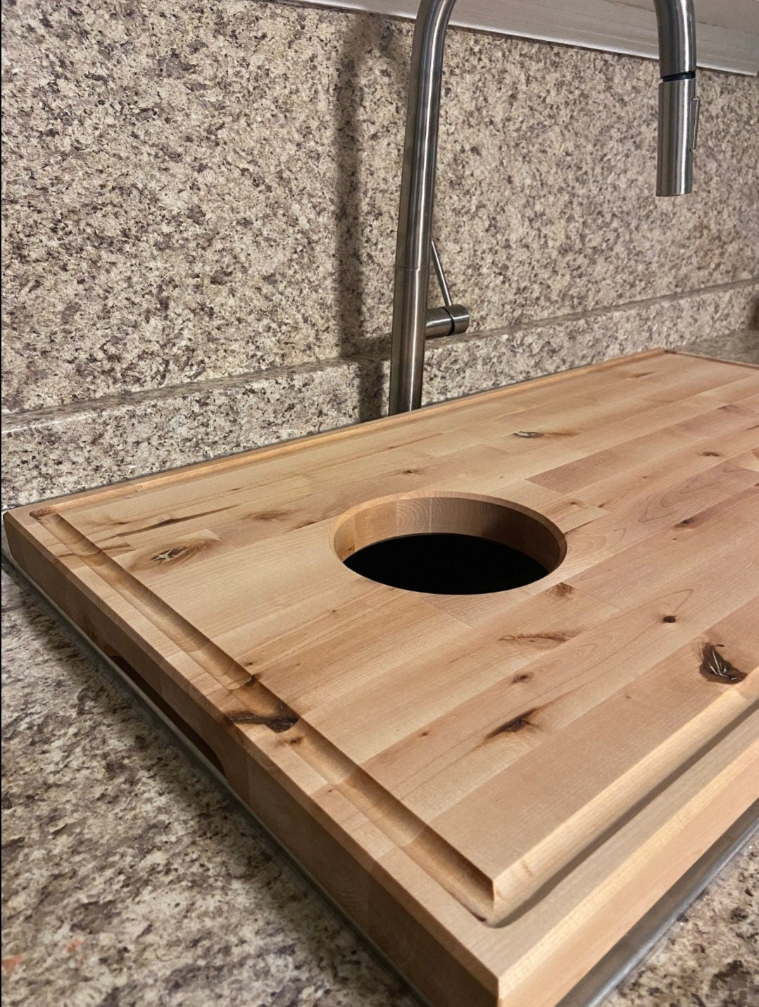 Butcher Block Sink Cover Cutting Board
