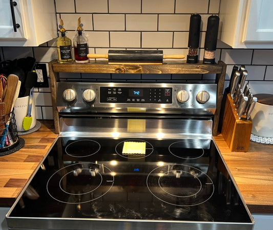 Handmade Stove Top Spice Rack: Custom Kitchen Organizer