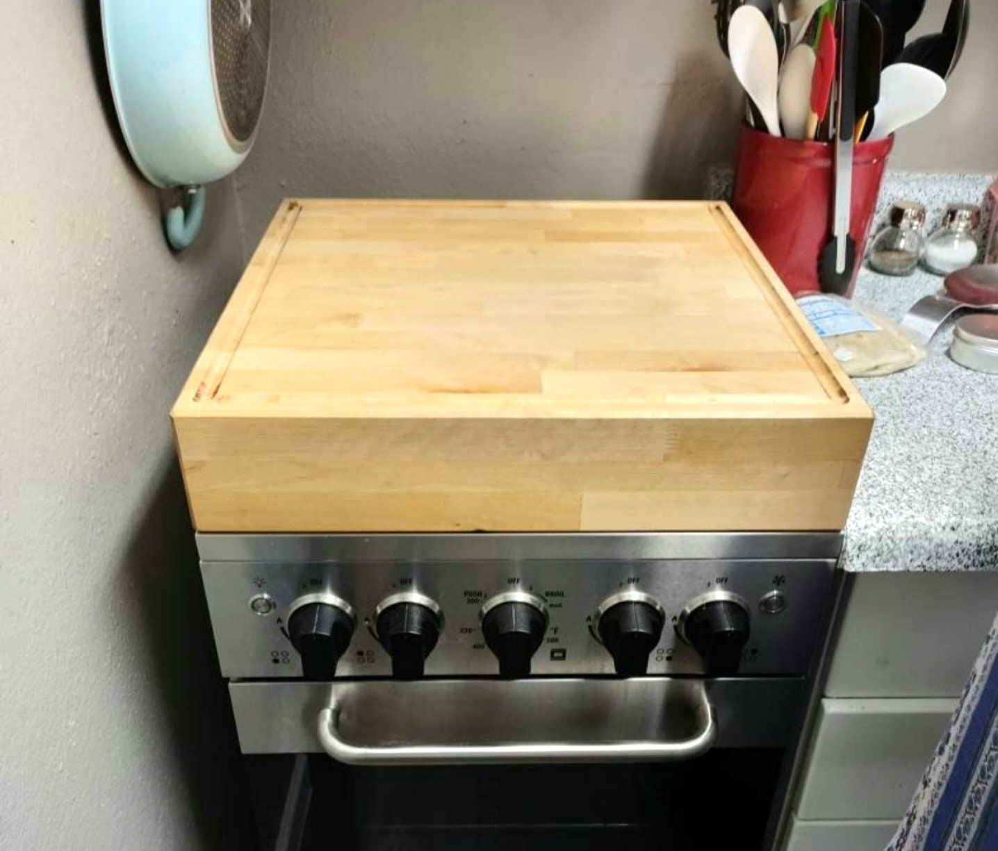 Butcher Block Stove Cover Custom Sizes Available!!! ***HEAVY DUTY***