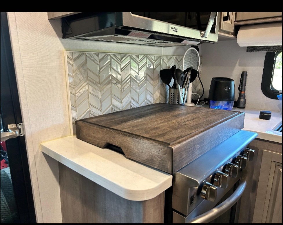 Butcher Block Stove Cover Custom Sizes Available!!! ***HEAVY DUTY***