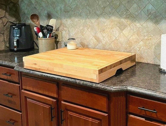 Butcher Block Stove Cover Custom Sizes Available!!! ***HEAVY DUTY***