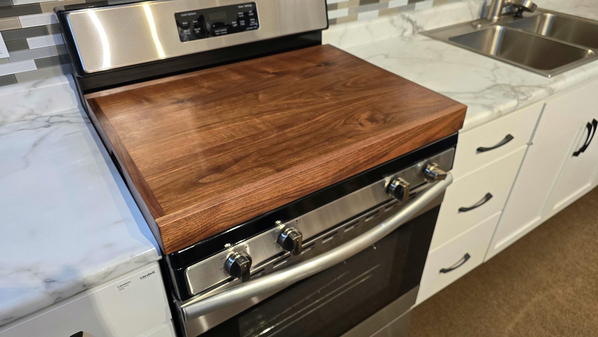 American Black Walnut Stove Cover Custom Sizes Available!!!