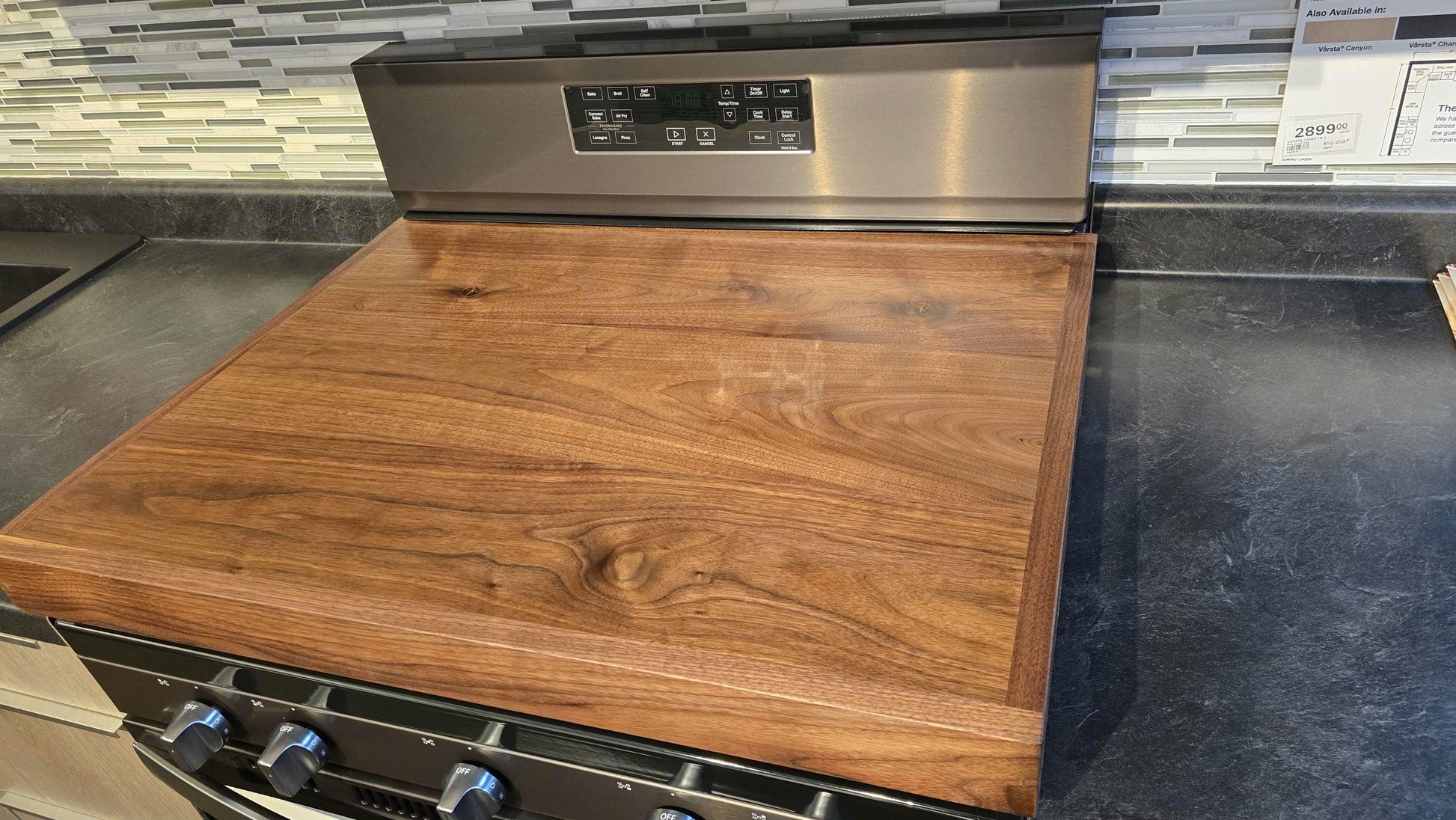 American Black Walnut Stove Cover Custom Sizes Available!!!