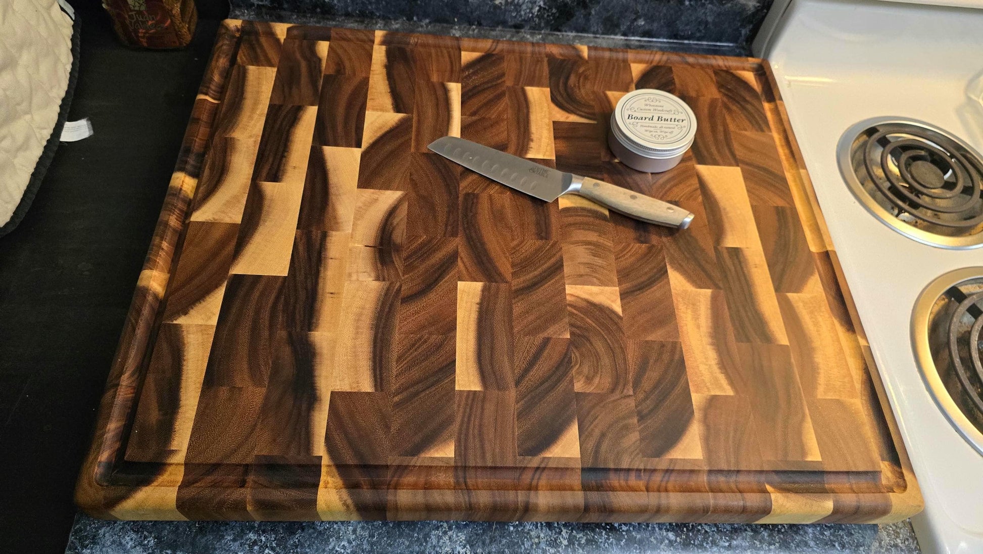 XXL Acacia End Grain Butcher Block Cutting Board