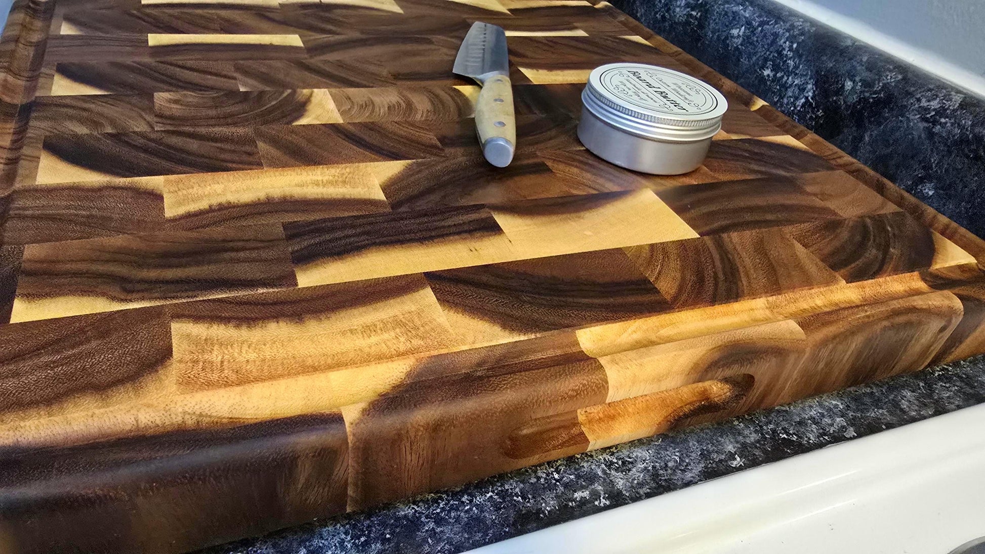 XXL Acacia End Grain Butcher Block Cutting Board