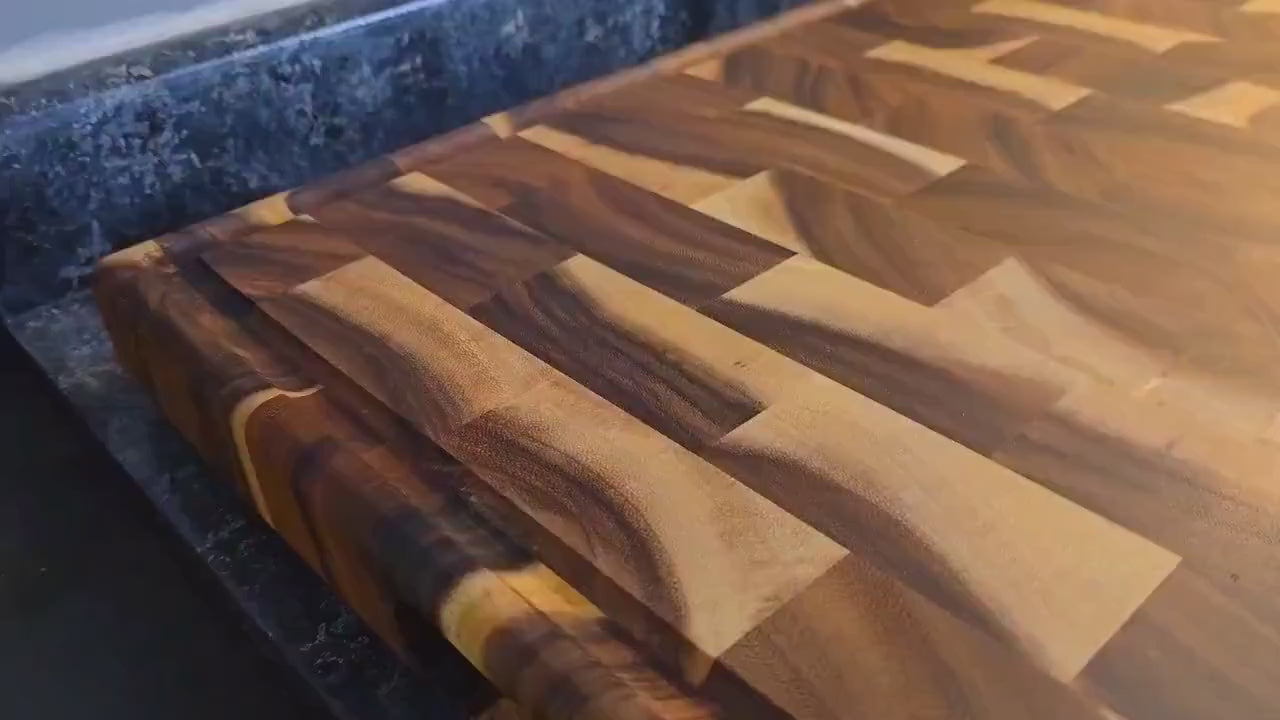 XXL Acacia End Grain Butcher Block Cutting Board