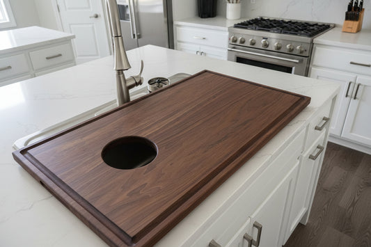 Handmade Hardwood Sink Cover & Over-the-Sink Cutting Board | Custom Sizes