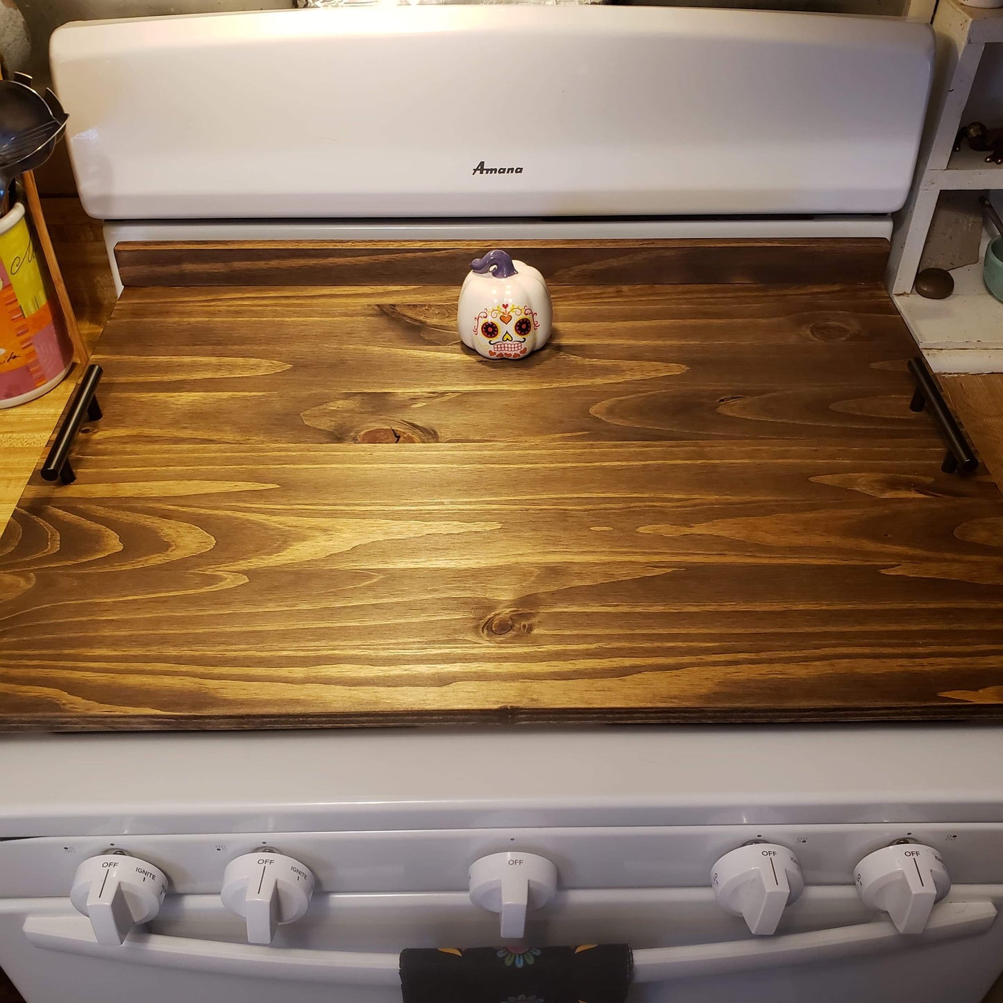 Pine Noodle Board — Stove Top Cover, Tray Style | Custom Sizes